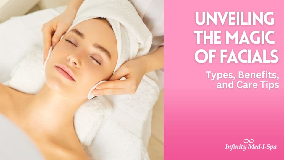 lady prepping for a facial